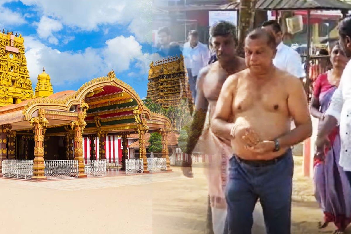 ரஞ்சித் மத்துமபண்டார யாழ். நல்லூர் ஆலயத்தில் வழிபாடு