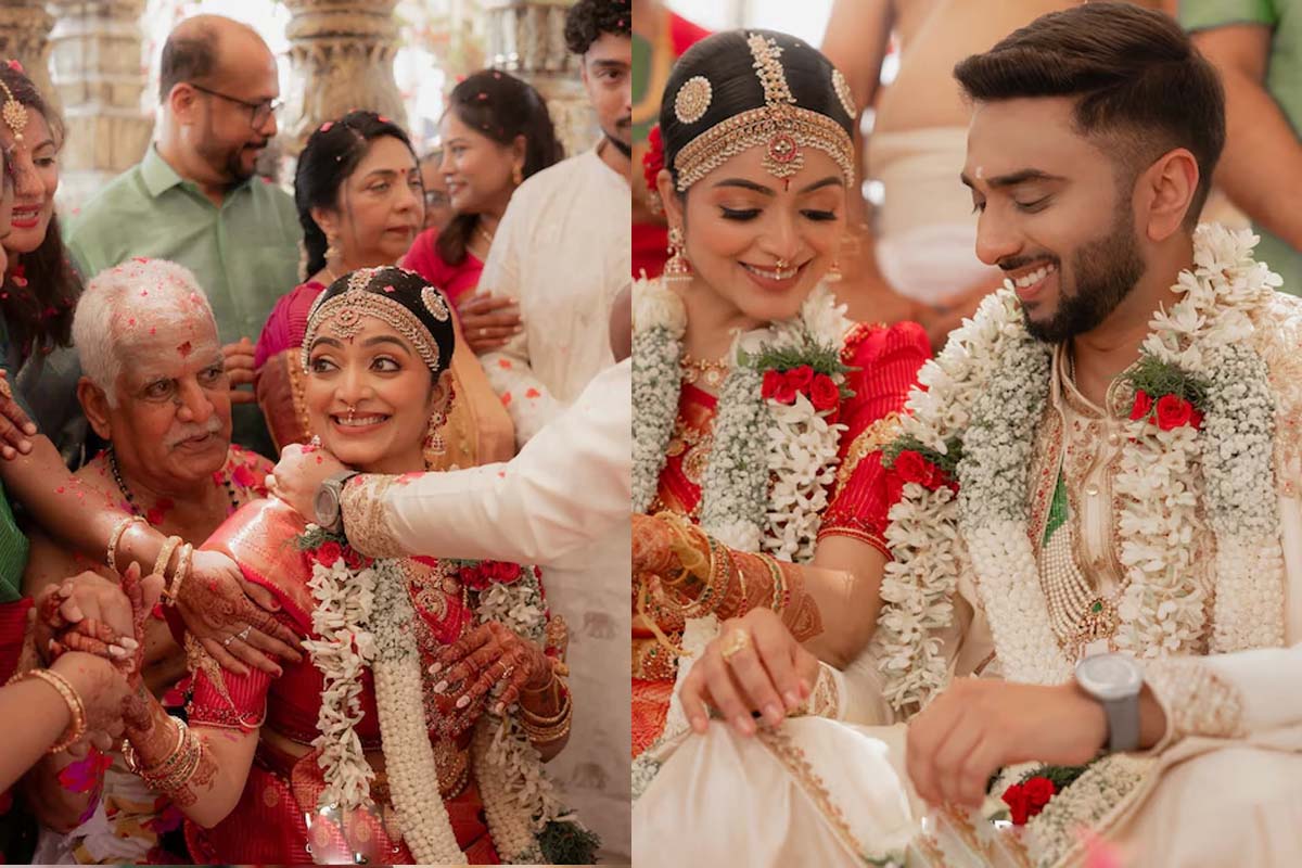 விமானியை திருமணம் செய்த Janani Iyer – வைரலாகும் திருமண புகைப்படங்கள்!